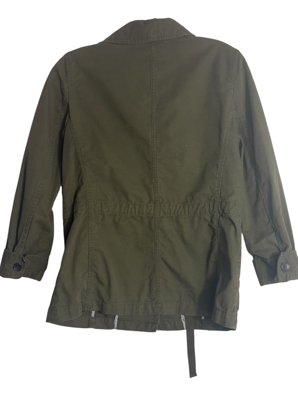 TALBOTS Lightweight Field / Utility Jacket in Deep Olive Green Size 4P (PETITE) - Picture 5 of 11